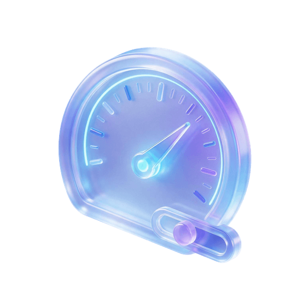 Speed gauge with a slider